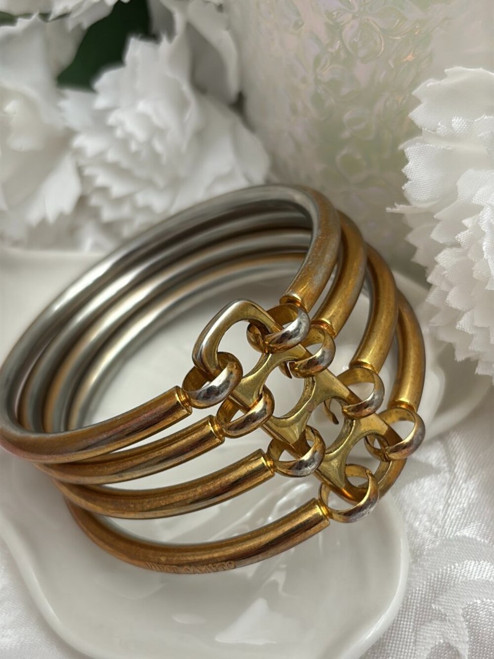 VINCE CAMUTO TWO TONE MULTI-LINK BRACELET